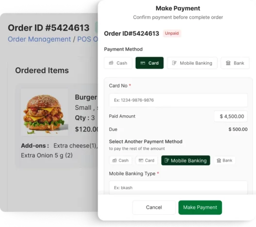 Restaurant management system