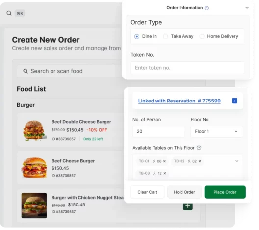 Restaurant management system